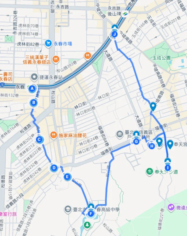 Route 02 路線地圖